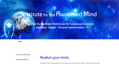 Desktop Screenshot of institutefortheawakenedmind.com